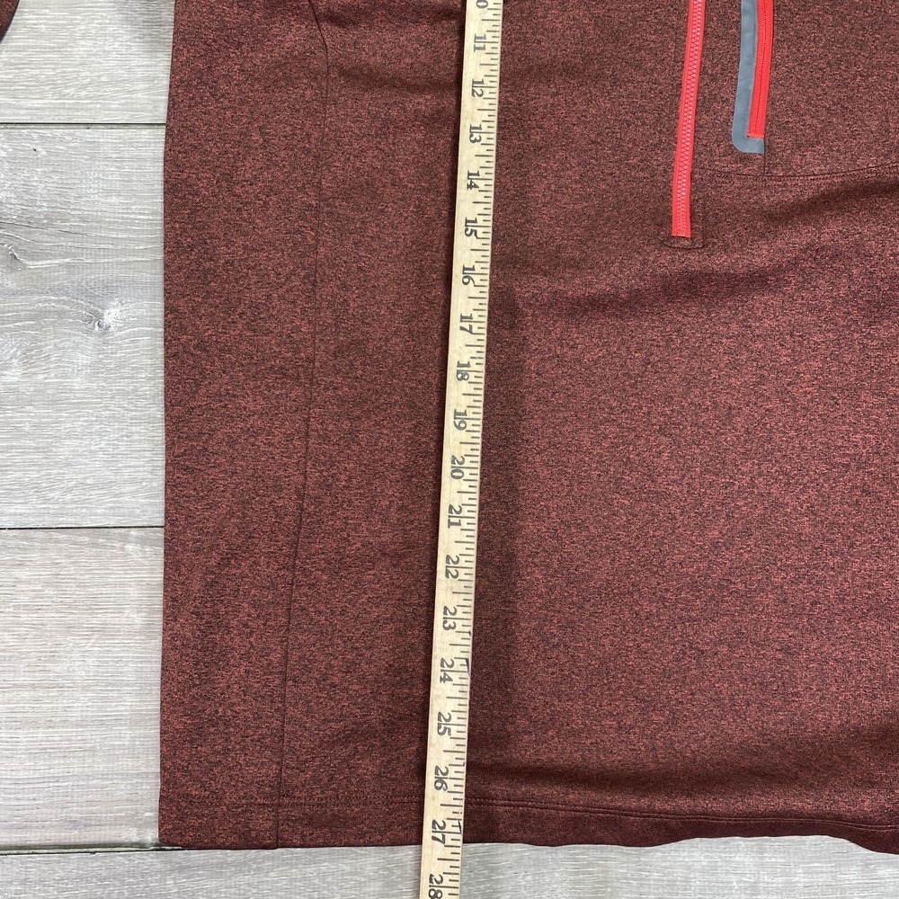 The North Face Sweater‎ Mens Large Red Half Zip Fleece Pullover Chest Pocket - Picture 5 of 8
